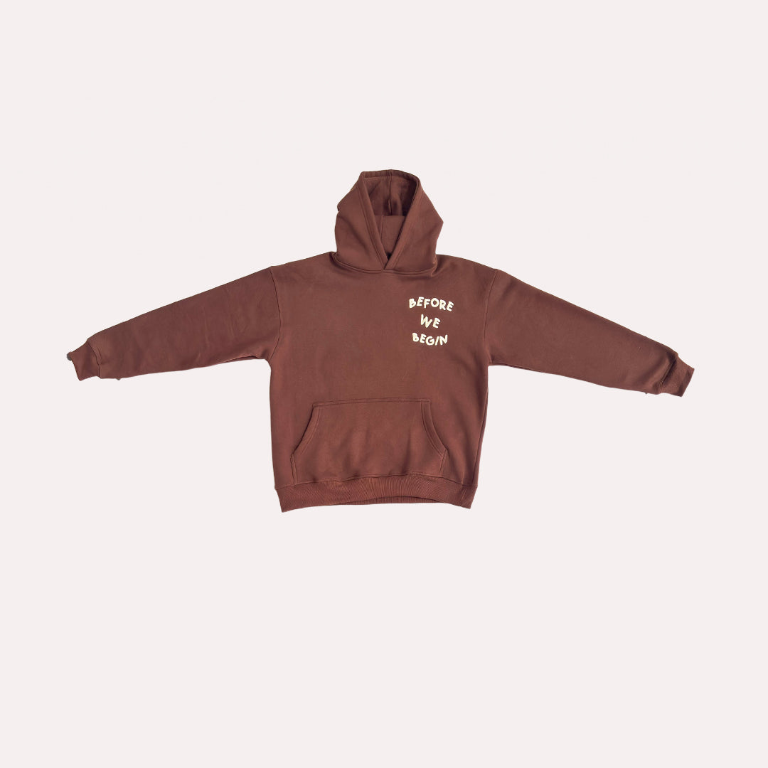 Coffee Brown Drop Shoulder Hoodie