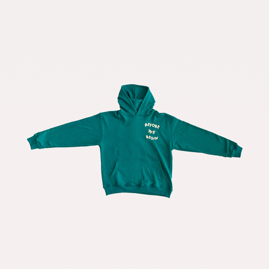 Teal Green Oversized Drop Shoulder Hoodie